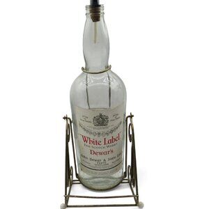 DEWARS White Label Scotch Whisky with Pour Spout And Metal Stand 21.5 Inches Vin